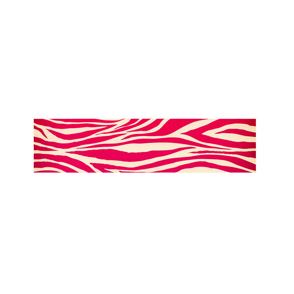 Hot Pink Zebra Pattern Print Bed Runner