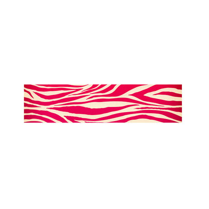 Hot Pink Zebra Pattern Print Bed Runner