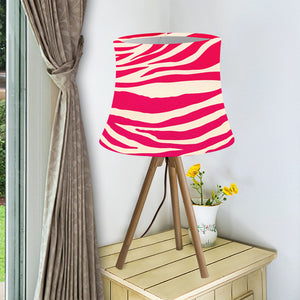 Hot Pink Zebra Pattern Print Bell Lamp Shade