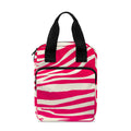 Hot Pink Zebra Pattern Print Bible Tote Bag