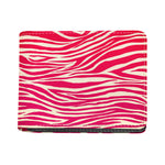 Hot Pink Zebra Pattern Print Bifold Wallet