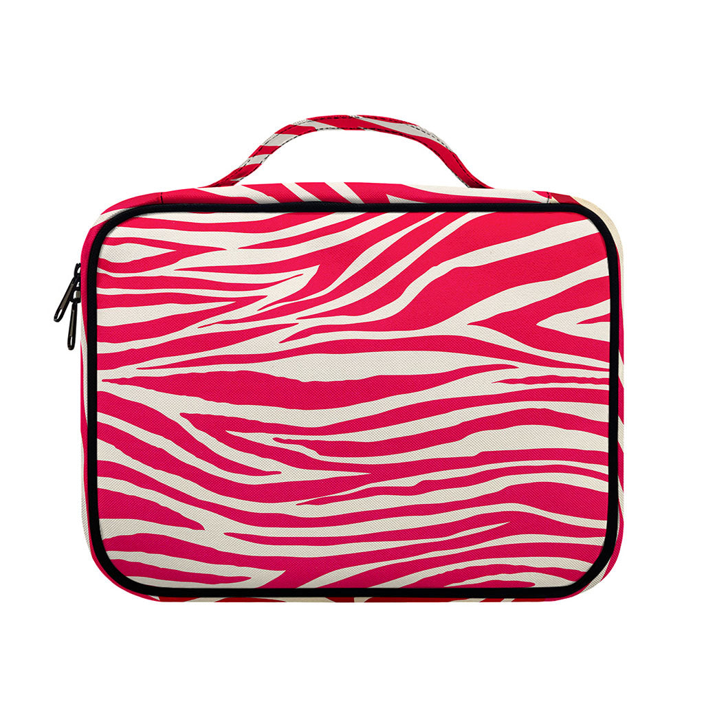 Hot Pink Zebra Pattern Print Briefcase Bible Bag