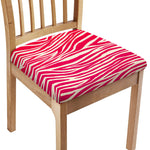 Hot Pink Zebra Pattern Print Chair Cushion Cover