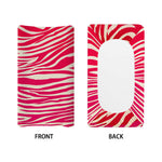 Hot Pink Zebra Pattern Print Changing Pad Cover