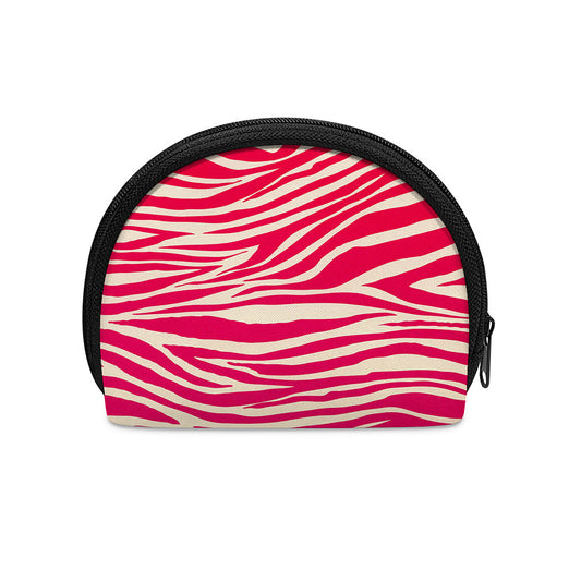 Hot Pink Zebra Pattern Print Coin Purse