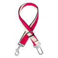 Hot Pink Zebra Pattern Print Dog Seat Belt