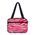 Hot Pink Zebra Pattern Print Double Strap Bible Bag