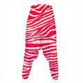 Hot Pink Zebra Pattern Print Hammer Pants