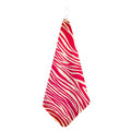 Hot Pink Zebra Pattern Print Hand Towel
