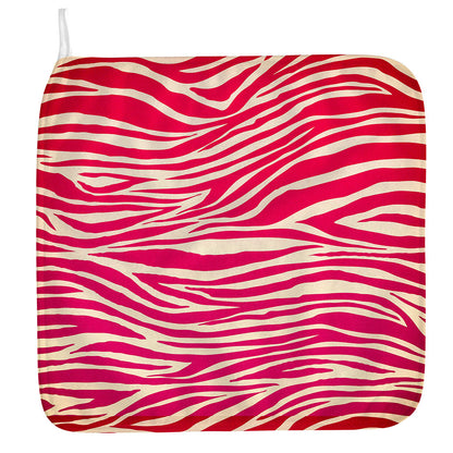 Hot Pink Zebra Pattern Print Hand Towel
