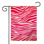 Hot Pink Zebra Pattern Print House Flag