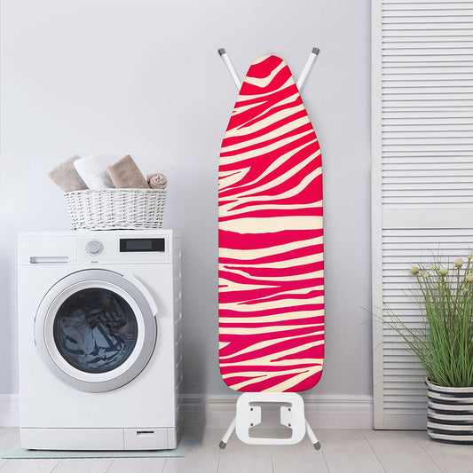 Hot Pink Zebra Pattern Print Ironing Board Cover