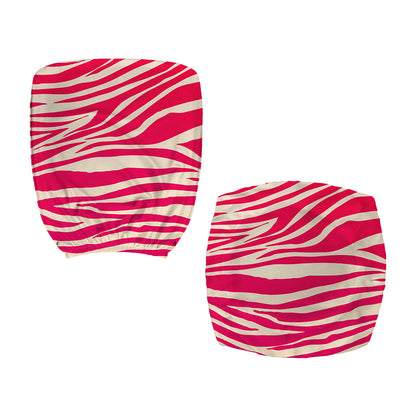 Hot Pink Zebra Pattern Print Office Chair Cover