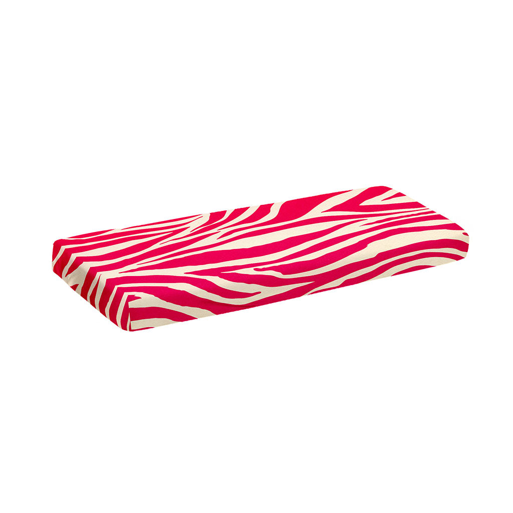 Hot Pink Zebra Pattern Print Piano Keyboard Cover