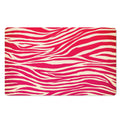 Hot Pink Zebra Pattern Print Polyester Doormat