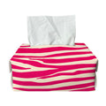Hot Pink Zebra Pattern Print Rectangle Tissue Box Cover