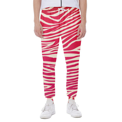 Hot Pink Zebra Pattern Print Scuba Joggers