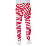 Hot Pink Zebra Pattern Print Scuba Joggers
