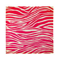 Hot Pink Zebra Pattern Print Silk Bandana