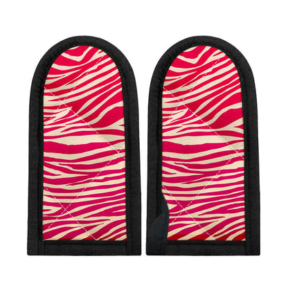 Hot Pink Zebra Pattern Print Skillet Handle Cover