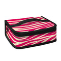 Hot Pink Zebra Pattern Print Small Lunch Bag