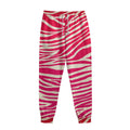 Hot Pink Zebra Pattern Print Sweatpants