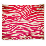 Hot Pink Zebra Pattern Print Tapestry