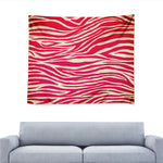 Hot Pink Zebra Pattern Print Tapestry