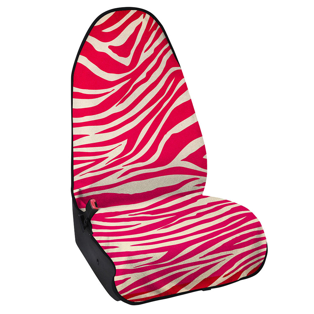 Hot Pink Zebra Pattern Print Waterproof Car Seat Cover