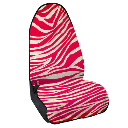 Hot Pink Zebra Pattern Print Waterproof Car Seat Cover