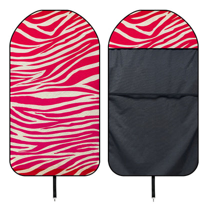 Hot Pink Zebra Pattern Print Waterproof Car Seat Cover