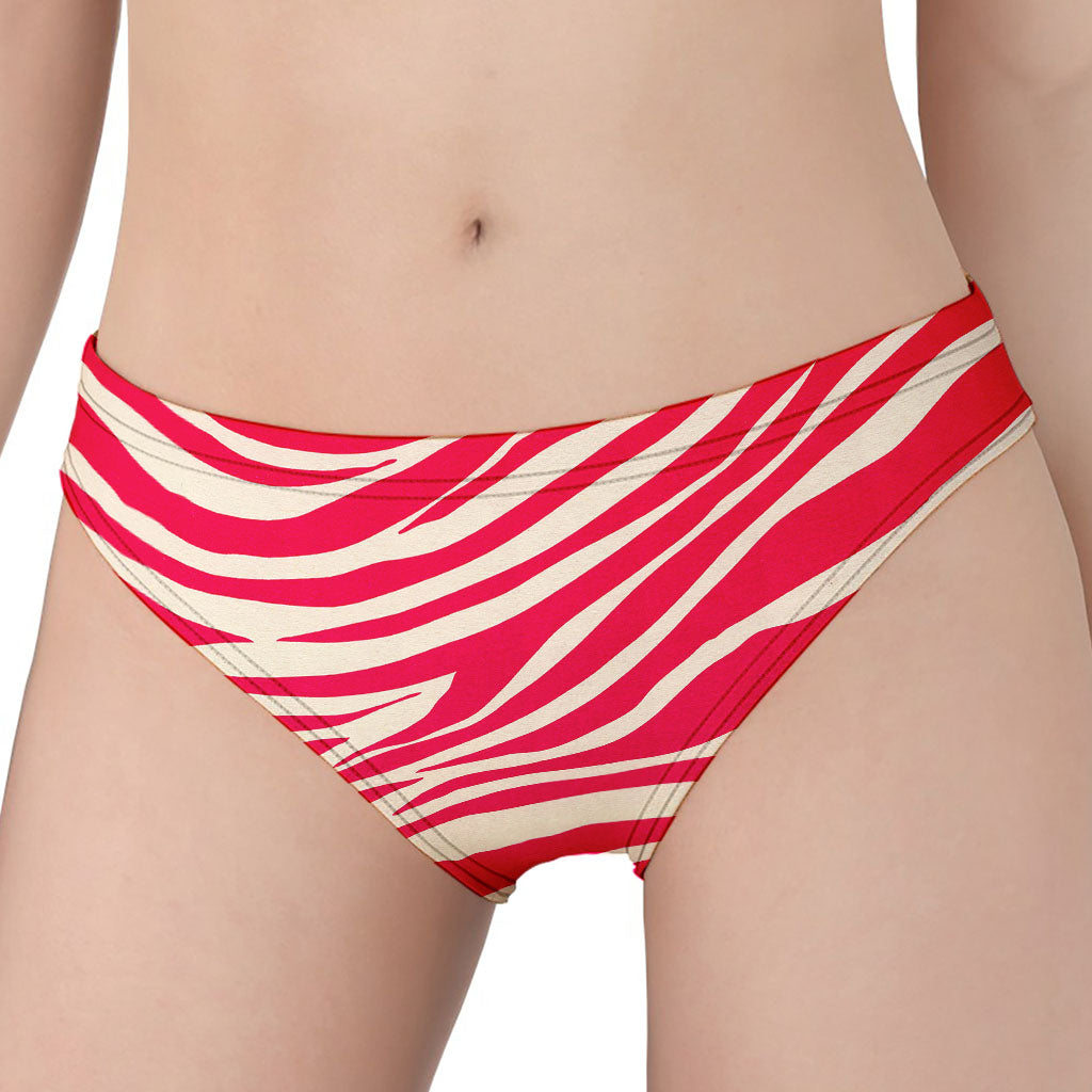 Hot Pink Zebra Pattern Print Women's Panties