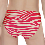 Hot Pink Zebra Pattern Print Women's Panties