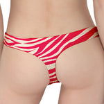 Hot Pink Zebra Pattern Print Women's Thong