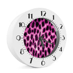 Hot Purple And Black Cheetah Print Alarm Clock