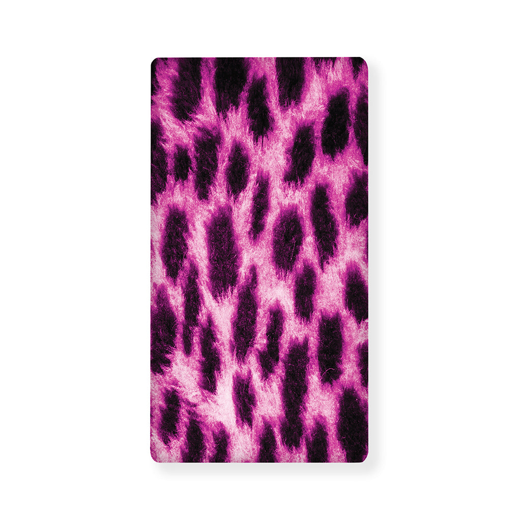 Hot Purple And Black Cheetah Print Baby Crib Sheet