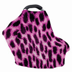 Hot Purple And Black Cheetah Print Baby Seat Cover