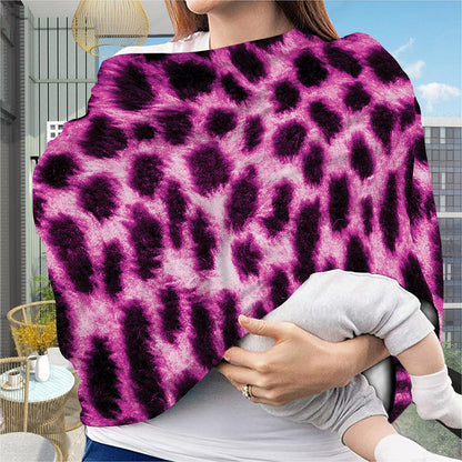 Hot Purple And Black Cheetah Print Baby Seat Cover