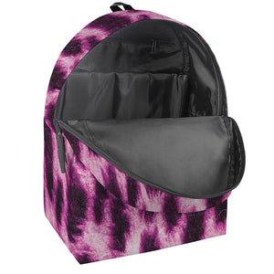 Hot Purple And Black Cheetah Print Backpack