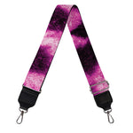 Hot Purple And Black Cheetah Print Bag Strap