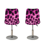 Hot Purple And Black Cheetah Print Bar Stool Covers