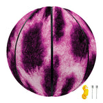 Hot Purple And Black Cheetah Print Basketball