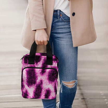 Hot Purple And Black Cheetah Print Bible Tote Bag