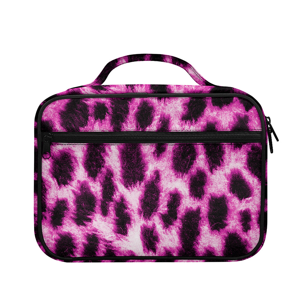 Hot Purple And Black Cheetah Print Briefcase Bible Bag