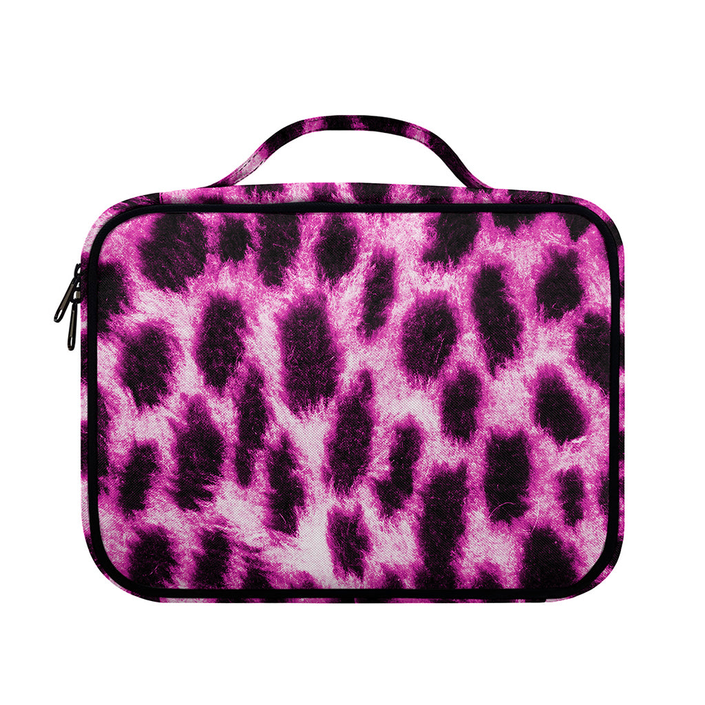 Hot Purple And Black Cheetah Print Briefcase Bible Bag