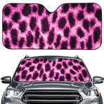 Hot Purple And Black Cheetah Print Car Windshield Sun Shade