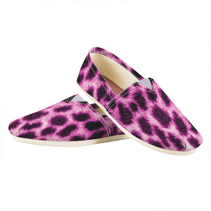 Hot Purple And Black Cheetah Print Casual Shoes