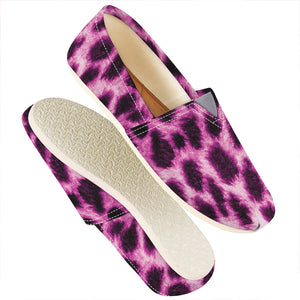 Hot Purple And Black Cheetah Print Casual Shoes