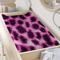 Hot Purple And Black Cheetah Print Changing Pad Cover