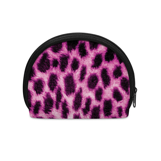 Hot Purple And Black Cheetah Print Coin Purse